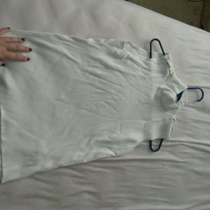 White Turtle Neck Tank Top!
